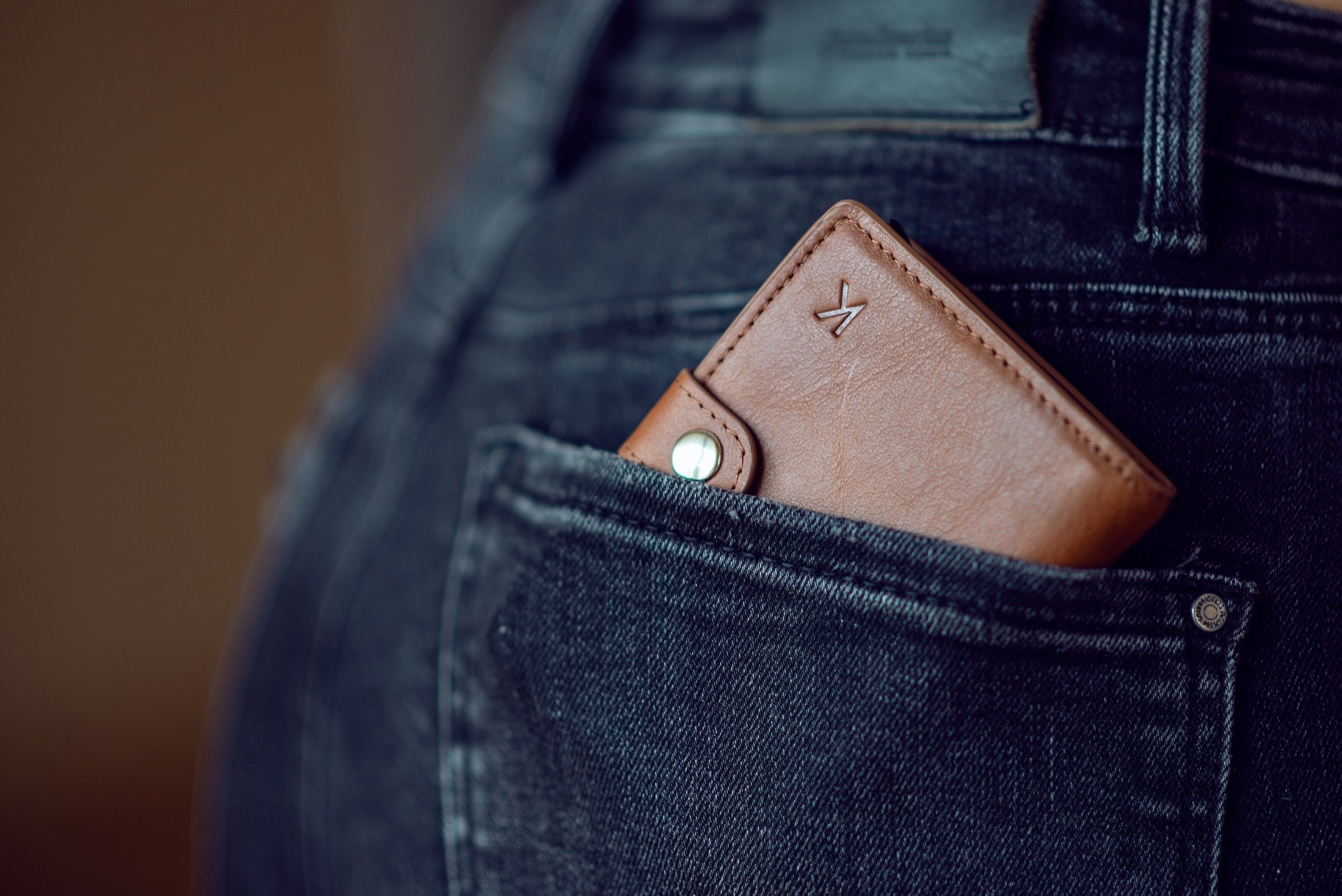 porte-carte rigide en cuir