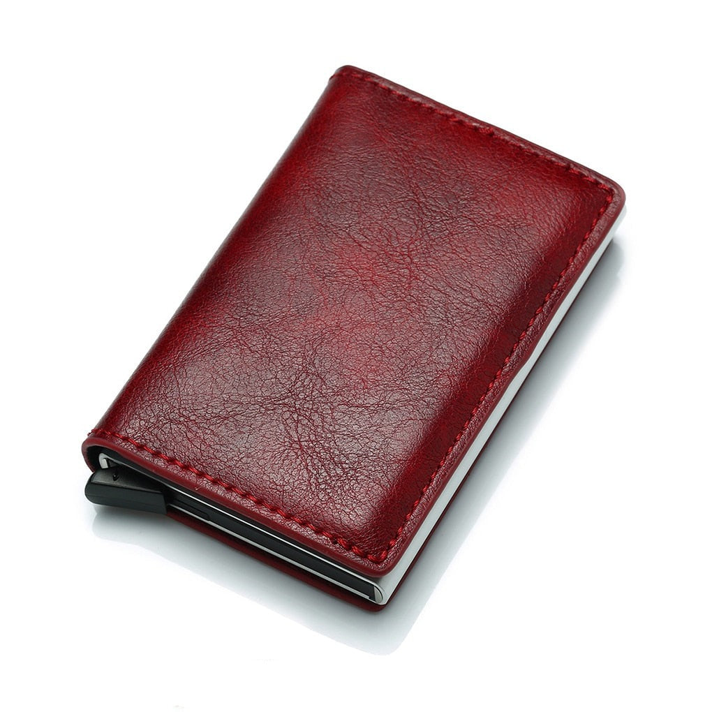 Étui portefeuille Airtag avec porte-cartes Portefeuilles pour passeport  Protège-passeport Blocage Rfid Airtag Rouge 
